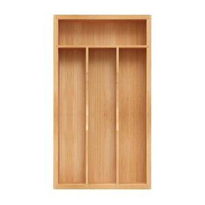 Bamboo Silverware Organizer Expandable Drawer Utensil Holder Cutlery Tray Storag